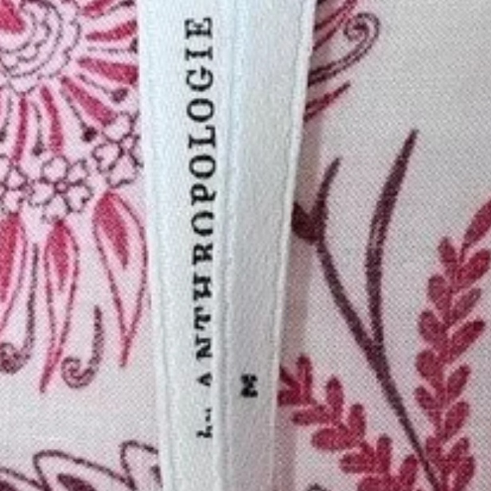 Anthropologie Tie-Front Peasant Blouse size M - Picture 8 of 8